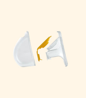 Medela Hands-free Breastshield Collection Cups Disassembled