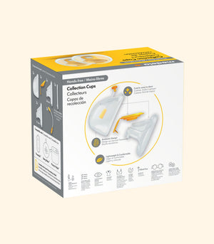 Medela Hands-free Collection Cups Retail Box Back