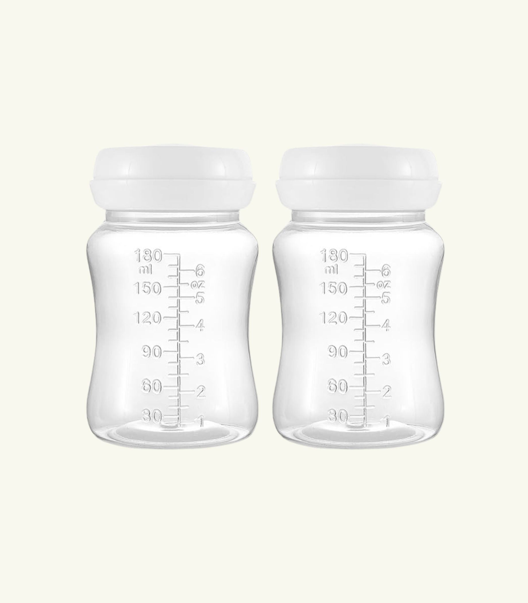 Aaya | Wide Neck Storage Bottles | 180mL | 2 Pack